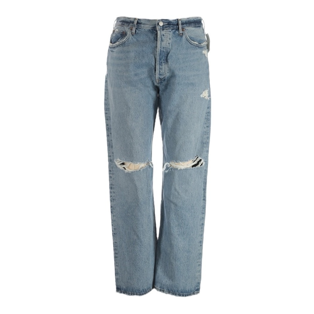 NWT AGOLDE 90s Jean 32 Isolate Wash Distressed Loose Fit Organic Denim MSRP $198